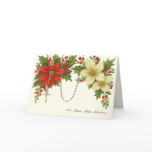 Ave Maria Christmas Blessing with Rosary Florals