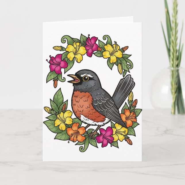 Tarjeta Festiva Ave Sweet Connecticut Con Mirabilis (Anverso)