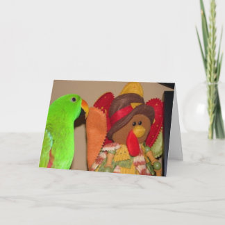 Tarjeta Festiva Aves de Acción de Gracias