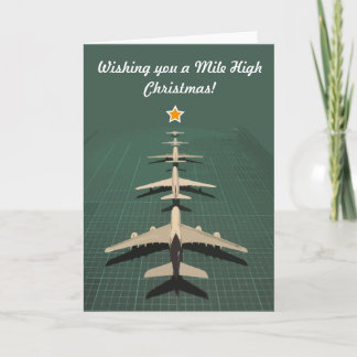 Tarjeta Festiva Avgeek Mile High Navidades