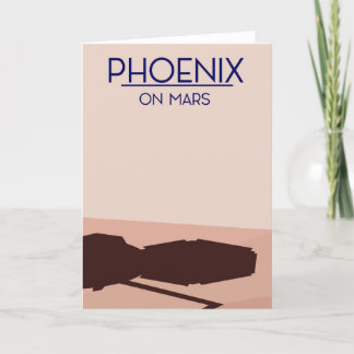 Tarjeta Festiva Avión de Phoenix en Marte.