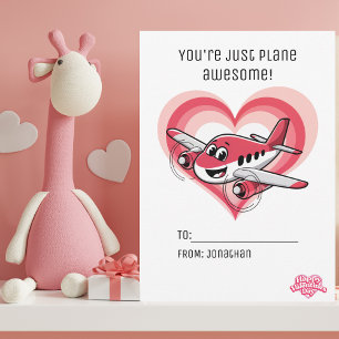 Tarjeta Festiva Avión Eres Plano Increíble Día de San Valentín par
