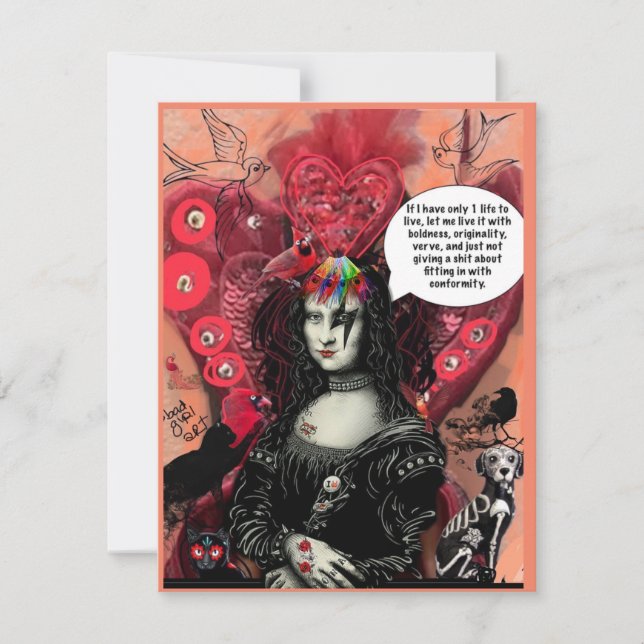 Tarjeta Festiva Aviso plano (Anverso)