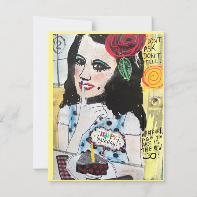 Tarjeta Festiva Aviso plano (Anverso)