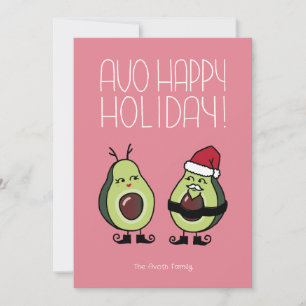 Tarjeta Festiva Avo Happy Holiday - Rosa