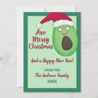 Avo Merry Christmas Quote Aguacate Santa Navidades