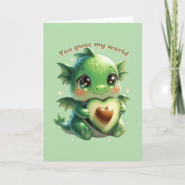 Tarjeta Festiva Avocado Valentine
