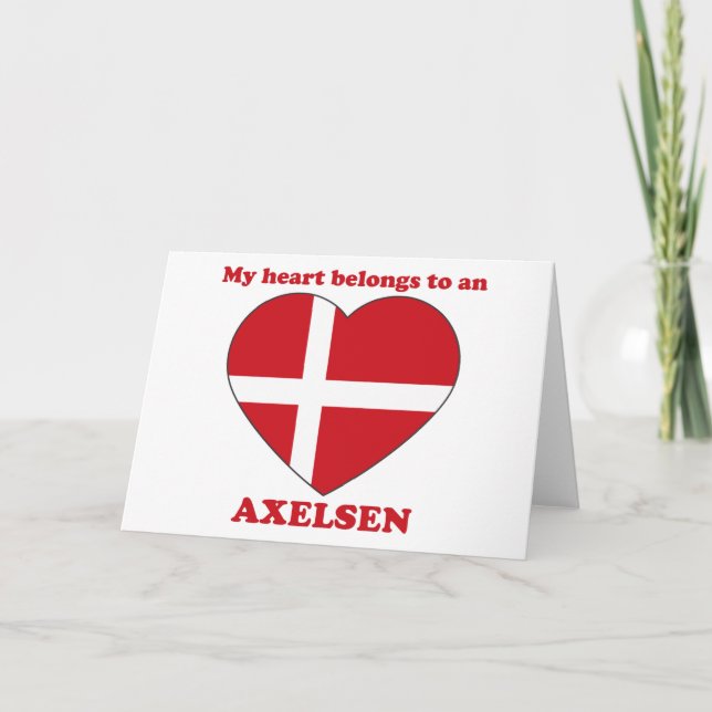 Tarjeta Festiva Axelsen (Anverso)