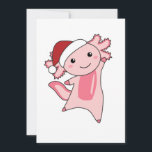 Tarjeta Festiva Axolotl Merry Christmas Winter Animals Axolotls Ad<br><div class="desc">El axolotl para Navidades con luces de hadas. Animales divertidos con regalos y nieve para las vacaciones. También es gracioso para los Navidades en julio. Los Axolotls son animales lindos y perfectos para los Navidades.</div>