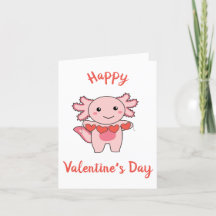Axolotl Para Animales El día de San Valentín Con