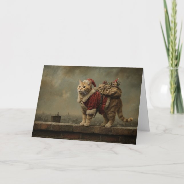 Tarjeta Festiva Ayudante de Santa (Anverso)
