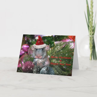 Tarjeta Festiva Ayudante más minúsculo de Santa el pequeño