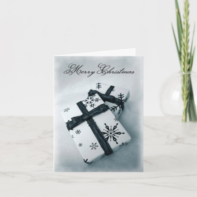 Tarjeta Festiva Azul de BW (Anverso)