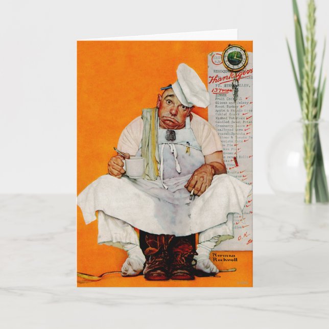 Tarjeta Festiva Azules del día de la acción de gracias (Anverso)