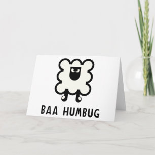 Tarjeta Festiva Baa Humbug