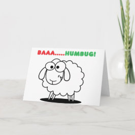 Tarjeta Festiva Baa...¡Humbug!