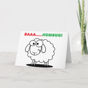 Tarjeta Festiva Baa...¡Humbug!