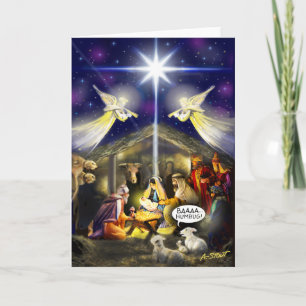 TARJETA FESTIVA ¡BAAA HUMBUG! -