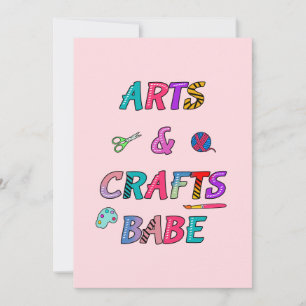 Tarjeta Festiva Babe de arte y artesanía