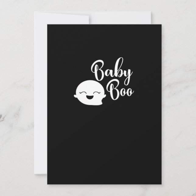 Tarjeta Festiva Baby Boo Halloween (Anverso)