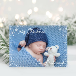 Tarjeta Festiva Baby Boy Merry Christmas