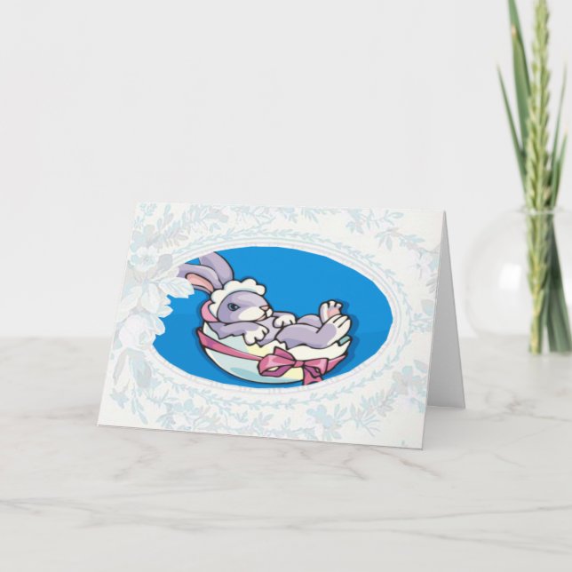 Tarjeta Festiva Baby Bunny Easter Card (Anverso)