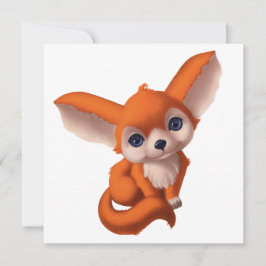 Tarjeta Festiva Baby Fennec Fox