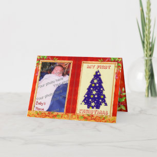 Tarjeta Festiva Baby First Christmas Card