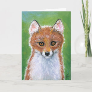 Tarjeta Festiva Baby Fox Cub Kit en cualquier ocasión