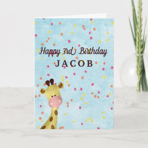 Tarjeta Festiva Baby Giraffe