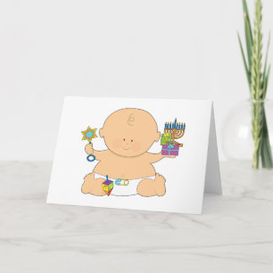 Tarjeta Festiva Baby Hanukkah