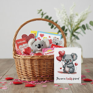 Tarjeta Festiva Baby koala personalizado valentine