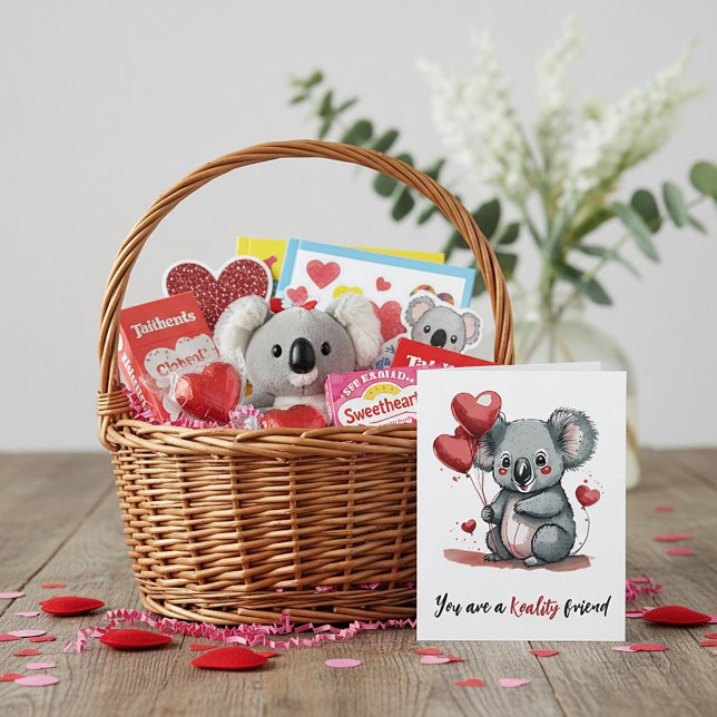 Tarjeta Festiva Baby koala personalizado valentine (Subido por el creador)