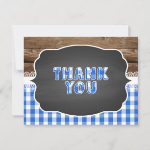 Tarjeta Festiva Baby Q Gracias Card - Azul