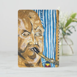 Tarjeta Festiva Bagpiper