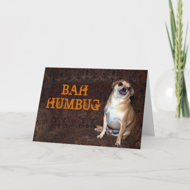TARJETA FESTIVA BAH HUMBUG (Anverso)