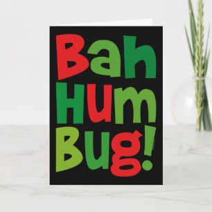 Tarjeta Festiva Bah Humbug