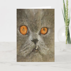 Tarjeta Festiva Bah Humbug Snaggoth Tooth Cat