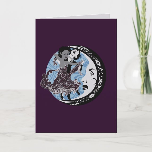 Tarjeta Festiva bailar con tu oscuridad (Anverso)