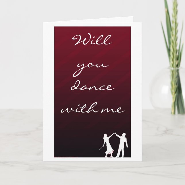 TARJETA FESTIVA BAILARÁN CONMIGO POR EL DÍA DE SAN VALENTÍN/PARA S (Anverso)