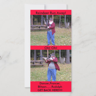 Tarjeta Festiva Bailarín, Prancer, Blitzen