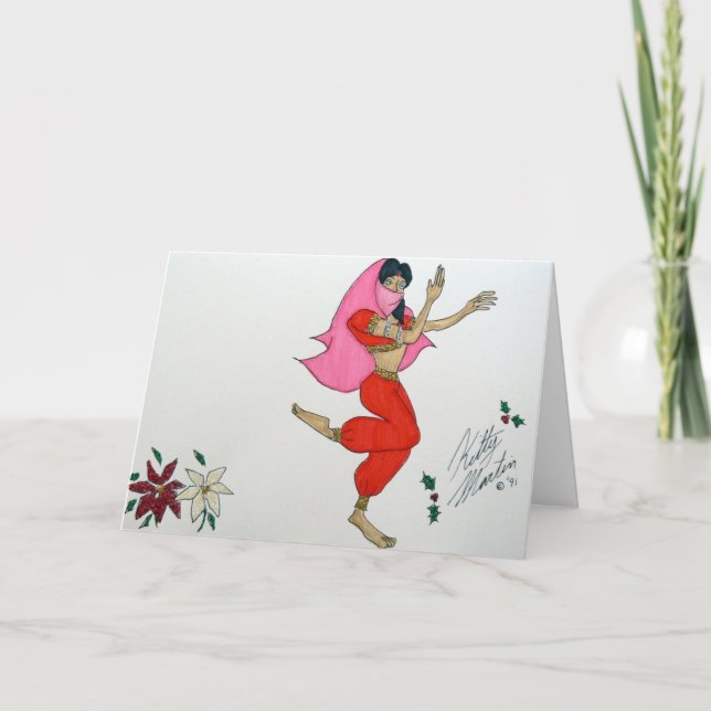 Tarjeta Festiva Baile árabe (Anverso)