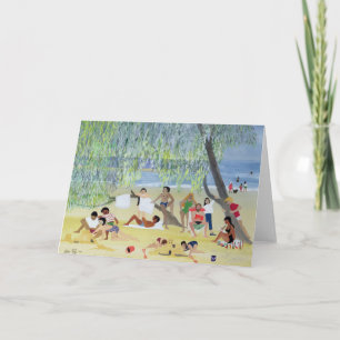 Tarjeta Festiva Bajo el árbol o lugar sombrío 1991