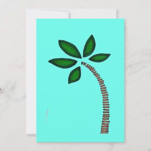 Tarjeta Festiva Bajo la palmera