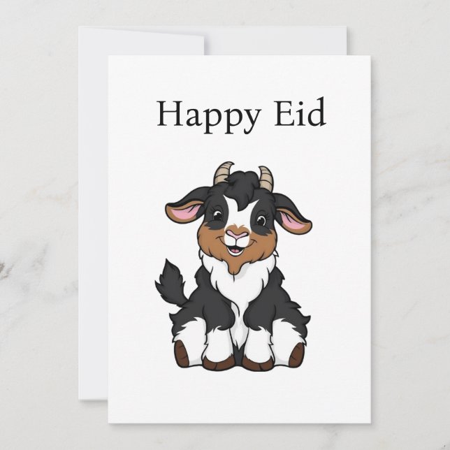 Tarjeta Festiva Bakra Eid Mubarak  (Anverso)