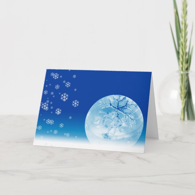 Tarjeta Festiva Ball de hielo (Anverso)