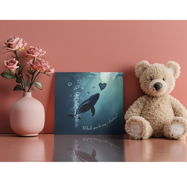 Tarjeta Festiva ballena eres mi valentina (Subido por el creador)