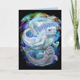 Tarjeta Festiva Ballenas de Beluga