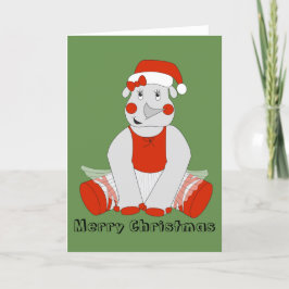 Tarjeta Festiva Ballerina Rhino - Especial de Navidades