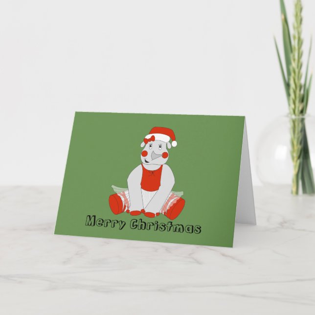 Tarjeta Festiva Ballerina Rhino - Especial de Navidades (Anverso)